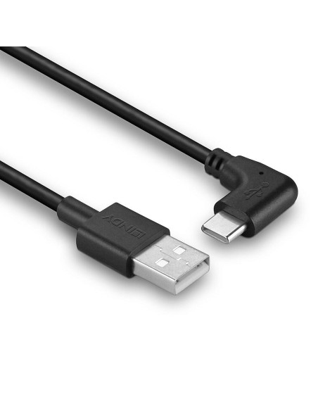 Cabluri video LINDY Cablu Lindy USB C 2 90° 1m negru