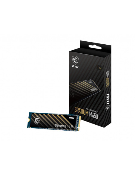 SSD MSI SPATIUM M450 PCIe 4.0 NVMe M.2 1TB V1 "SPATIUM M450 PCIe 4.0 NVMe M.2 1TB V1"