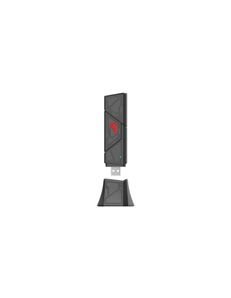 Adaptor Asus WiFi 7 tri-band BE6500, 6GHz banda4096-QAM suport, functionare multi link(MLO) "ROG USB-BE92"