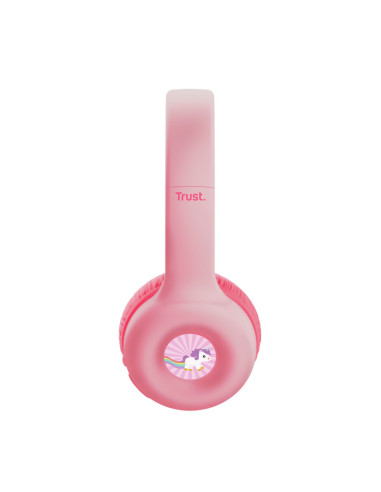 Casti audio TRUST Casti Trust Nouna WS kids, roz