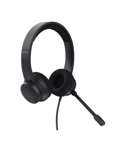 Casti audio TRUST Casti Trust Ayda USB-ENC, negru