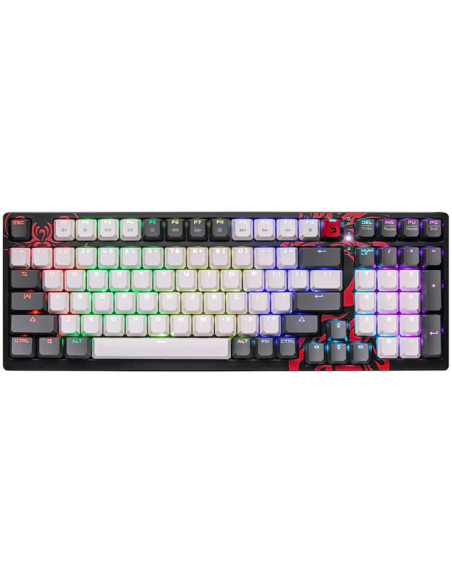 TASTATURA A4TECH - gaming, "Bloody co-branded Naraka", cu fir 1.8m, 106 taste, multimedia , iluminare, USB, negru, "S98"