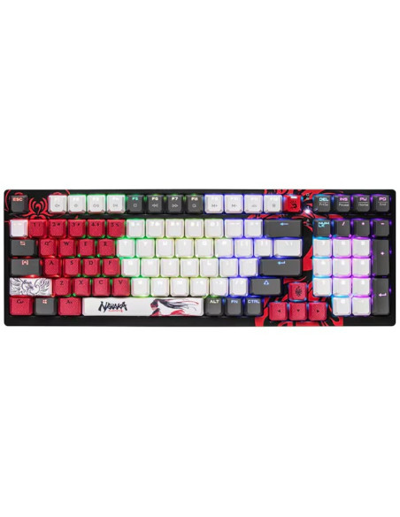 TASTATURA A4TECH - gaming, "Bloody co-branded Naraka", cu fir 1.8m, 106 taste, multimedia , iluminare, USB, negru, "S98"