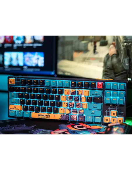 Tastatura A4Tech Bloody "AT87" Alpha Optical Switch Performance Keyboard USB Renegade , US Layout "AT87 Renegad" 4711421 000734
