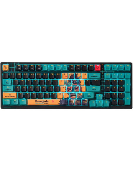 Tastatura gaming Bloody "AT98" Alpha Optical Switch Performance Keyboard USB Renegade, US Layout "AT98 Renegade" 4711421 000758