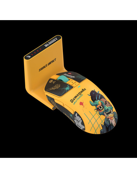 Mouse A4Tech, gaming, BLOODY WAVELINK FULL,SPEED DUAL MODE WIRELESS USB RENEGADE SUNSET, "R72UltraDuo RENEGADE SUNSET", 4711421