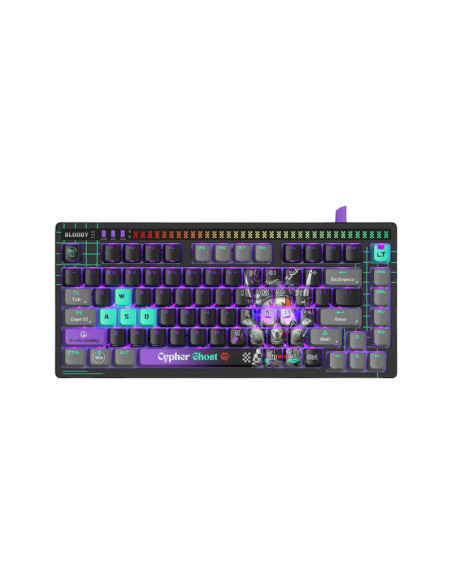 Tastatura gaming Bloody "AT75" Alpha Optical Switch Mechanical Keyboard USB Cypher Ghost, US Layout "AT75 Cypher Ghost" 4711421
