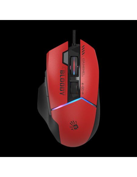 Mouse A4Tech, gaming, Bloody Extra Fire RGB, USB Sports Red, "W95Ultra Sports Red", 4711421 002301
