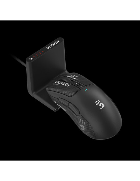 Mouse A4Tech, gaming, Bloody WaveLink Full Speed Dual Mode Wireless USB Type-C/Charging Dock /Black, "R73UltraDuo Black", 471142