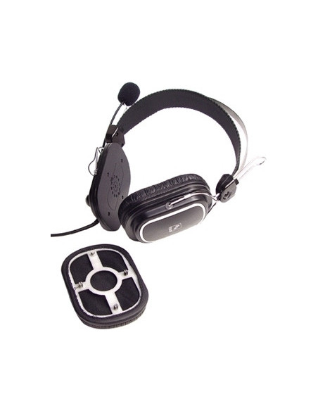 CASTI A4tech, "ComfortFIt", cu fir, standard, utilizare multimedia, microfon pe brat, conectare prin Jack 3.5 mm, negru, "HS-50"