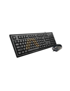 Kit TASTATURA si Mouse A4TECH, "KRS-85+OP-720", cu fir,...