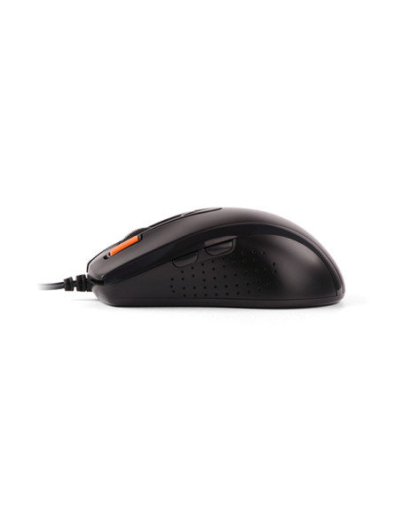 MOUSE A4tech, PC sau NB, cu fir, USB, optic, 1600 dpi, butoane/scroll 7/1, buton selectare viteza, negru, "N-70FX-BK"