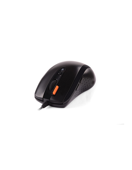 MOUSE A4tech, PC sau NB, cu fir, USB, optic, 1600 dpi, butoane/scroll 7/1, buton selectare viteza, negru, "N-70FX-BK"