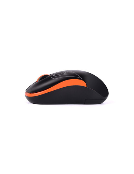 MOUSE A4tech, PC sau NB, wireless, 2.4GHz, optic, 1000 dpi, butoane/scroll 3/1, , negru / portocaliu, 45507104 "G3-300N-BO"