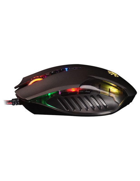 MOUSE A4tech, gaming, cu fir, USB, optic, 3200 dpi, butoane/scroll 8/1, iluminare, butoane programabile, negru, "Q50"