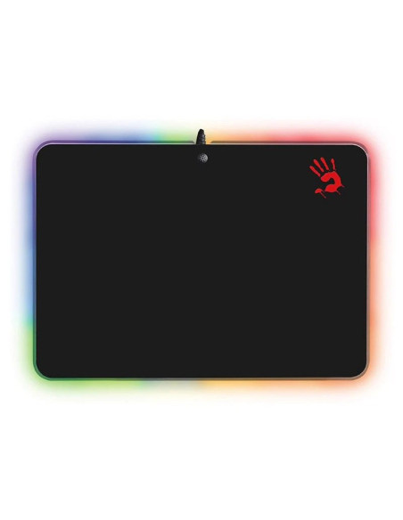 Mouse PAD A4Tech, "RGB Gaming", gaming, cu led, cauciuc si material textil, 358 x 256 x 2.6 mm, negru, "MP-50RS"