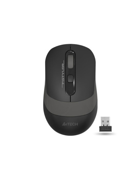 MOUSE A4tech, gaming, wireless, 2.4GHz, optic, 2000 dpi, butoane/scroll 4/1, buton selectare viteza, negru / gri, "FG10 Grey"