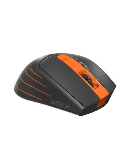 MOUSE A4tech, "FG30", gaming, wireless, 2.4GHz, optic, 2000 dpi, butoane/scroll 6/1, , negru / portocaliu, 45507106 "FG30 Orange