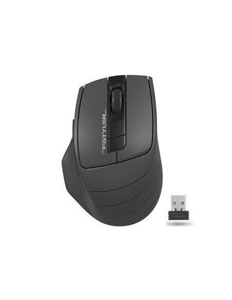 MOUSE A4tech, gaming, wireless, 2.4GHz, optic, 2000 dpi, butoane/scroll 6/1, buton selectare viteza, negru / gri, "FG30 Grey"
