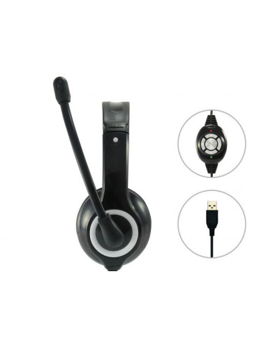 Casti audio EQUIP USB HEADSET 245301