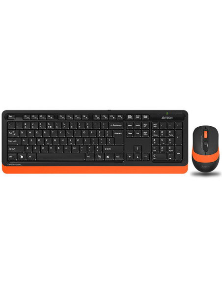 Kit TASTATURA si Mouse A4TECH, "Fstyler FG10+FGK10", wireless, 104 taste format standard, mouse 2000dpi, 4/1 butoane, negru &amp