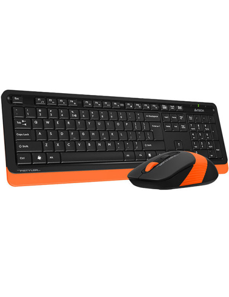 Kit TASTATURA si Mouse A4TECH, "Fstyler FG10+FGK10", wireless, 104 taste format standard, mouse 2000dpi, 4/1 butoane, negru &amp