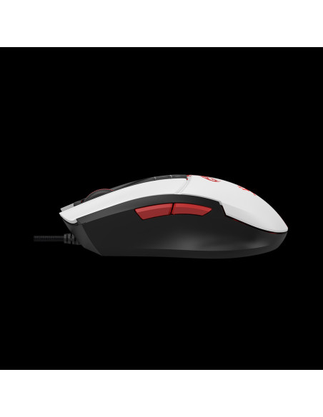 MOUSE A4tech - gaming, "Bloody co-branded Naraka", cu fir, USB, optic, 12000 cpi, butoane/scroll 10/1, alb, "L65 Max" (include T