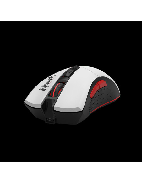 MOUSE A4tech - gaming, "Bloody co-branded Naraka", wireless, 2.4GHz, optic, 5000 cpi, butoane/scroll 8/1, alb, "R90 Plus" (inclu