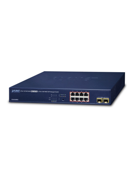 NET SWITCH 8PORT 1000M POE+/GS-4210-8P2S PLANET "GS-4210-8P2S"