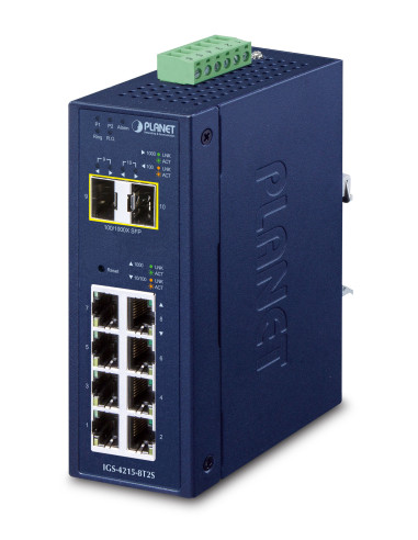 NET SWITCH 8PORT 1000M/IGS-4215-8T2S PLANET...