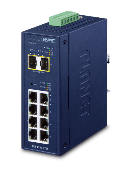 NET SWITCH 8PORT 1000M/IGS-4215-8T2S PLANET "IGS-4215-8T2S"