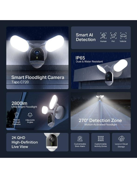 Camere supraveghere IP TP-LINK WIFI CAM PAN/TILT NIGHT FHD C720