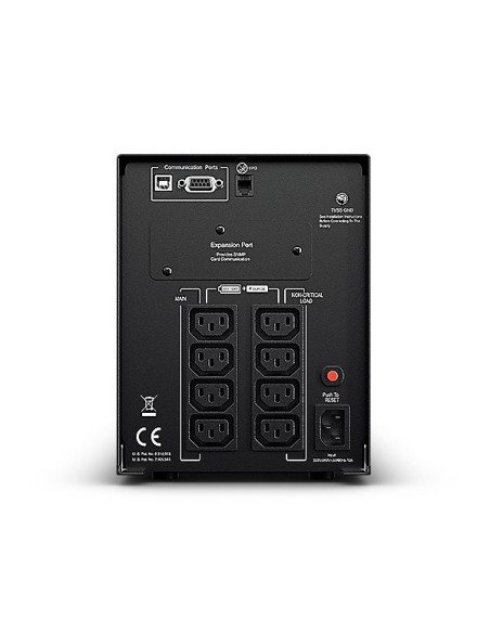 UPS CYBER POWER Line Int. cu Sinusoida Pura,tower,1000VA/900W,AVR,8xIEC,LCD,1xRBP0106,Backup 4-12 min,incarcare 8h,USB,RS232,Gre