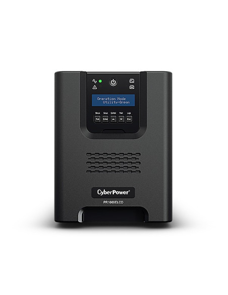 UPS CYBER POWER Line Int. cu Sinusoida Pura,tower,1000VA/900W,AVR,8xIEC,LCD,1xRBP0106,Backup 4-12 min,incarcare 8h,USB,RS232,Gre