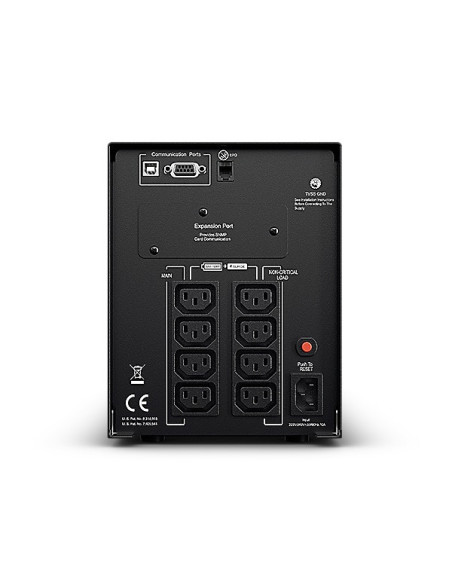 UPS CYBER POWER Line Int. cu Sinusoida Pura,tower, 1500VA/ 1350W,AVR,8xIEC,LCD,1xRBP0023,Backup 4-12 min,incarcare 8h,USB,RS232,