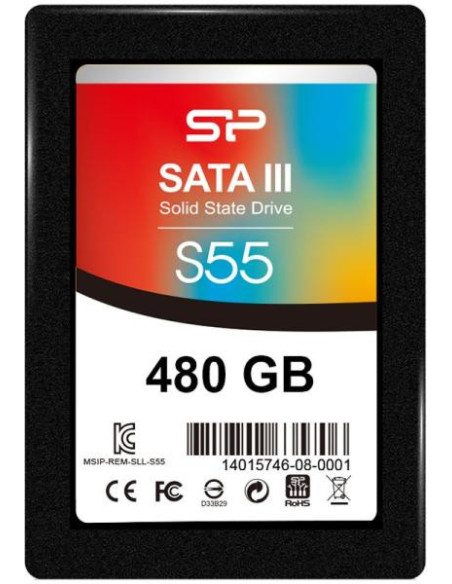 SSD SP SLIM S55 480GB 2.5" SATA 6Gb/s "SP480GBSS3S55S25"
