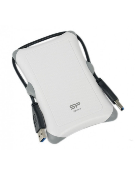 HDD extern portabil Silicon Power Armor A30 1TB Anti-shock USB 3.0 alb "SP010TBPHDA30S3W"