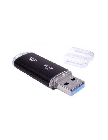 USB Flash Drive SP, Blaze B02, 3.2, 64GB, Negru...
