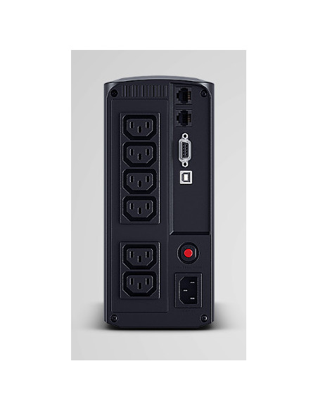 UPS CYBER POWER Line Int. cu manag,LCD,tower,700VA/390W,AVR,6xIEC C13,LCD,1x12V/7Ah,Backup 1- 8 min,incarcare 8h,USB,port RS232,