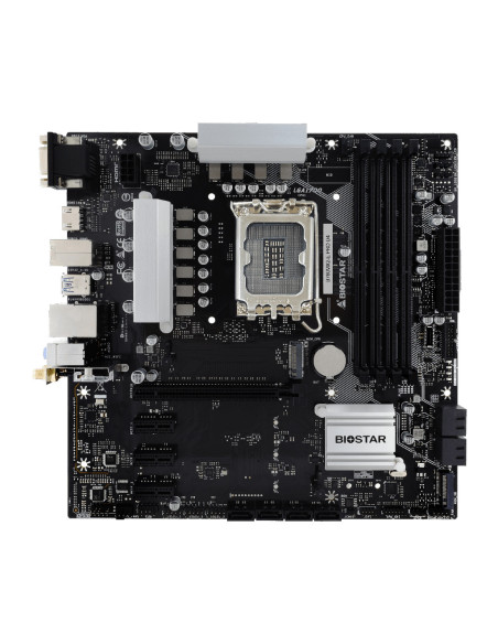 Placa de baza Biostar "B760MX2E PRO D4", skt. LGA 1700, chipset Intel B760, mATX, 4 x DDR4 max. 128 GB, USB 3.2 gen 2, 8 x SATA,