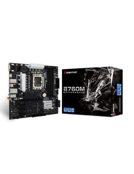 Placa de baza Biostar "B760MX2E PRO D4", skt. LGA 1700, chipset Intel B760, mATX, 4 x DDR4 max. 128 GB, USB 3.2 gen 2, 8 x SATA,