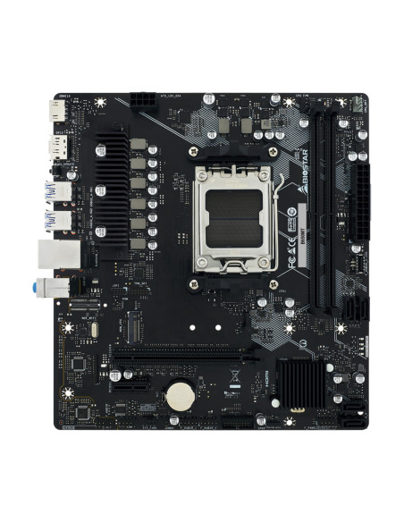Placa de baza Biostar "B650MT", skt. AM5, chipset AMD B650, mATX, 2 x DDR5 max. 128 GB, USB 3.2 gen 2, 4 x SATA, 1 x M.2, PCIe 4