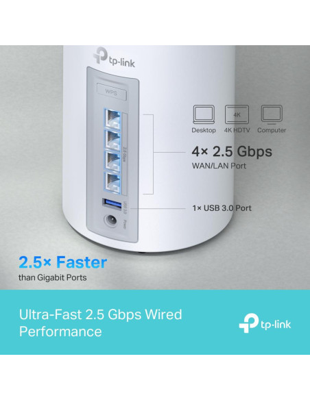 Routere Wireless TP-LINK KIT BE9300 MESH WIFI 7 3PK