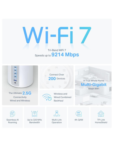 Routere Wireless TP-LINK KIT BE9300 MESH WIFI 7...