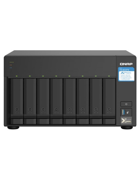 NAS STORAGE TOWER 8BAY/NO HDD TS-832PX-4G QNAP, "TS-832PX-4G"
