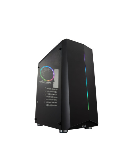 CARCASA FORTRON Middle Tower, ATX, "CMT151", fara sursa, plexiglas transparent, fan x 1, USB 2.0 x 2, USB 3.0 x 1, Jack 3.5 mm x