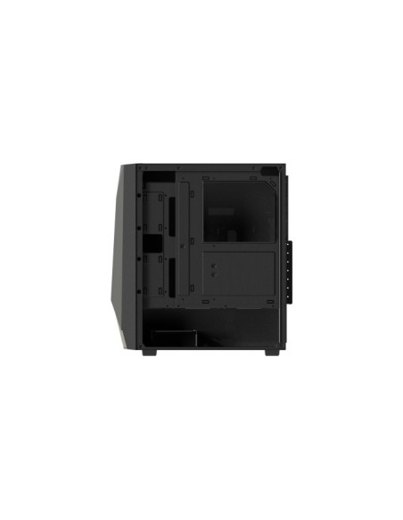 CARCASA FORTRON Middle Tower, ATX, "CMT195A", fara sursa, USB 3.0 x 2, USB 2.0 x 1, RGB light bar, 120mm x 4 fan, HD-audio, negr