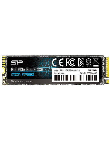 SSD SP A60 512GB PCIe Gen 3x4 M.2 2280 "SP512GBP34A60M28"