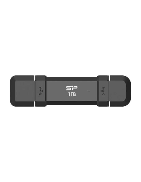 Ultra Fast SSD ,Silicon Power Dual interfaceA+C1050/850MB/s Aluminium + Plastic, Black "SP001TBUC3S72VPK"