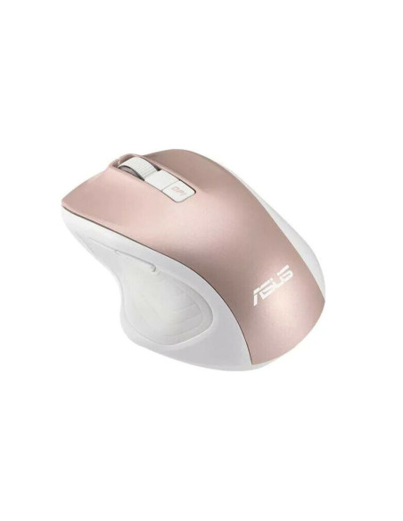 MOUSE Asus, "MW202", PC sau NB, wireless, 2.4GHz, optic, 4000 dpi, butoane/scroll 6/1, , alb / roz, "90XB066N-BMU010"